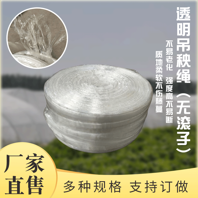 大棚蔬菜西红柿吊秧绳吊蔓绳白高温吊绳果树拉枝平板防老化白色绳