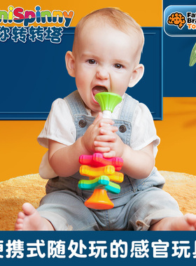 智库迷你转转塔转转乐便携婴幼儿旋转追视安抚趣味玩具Fatbrain