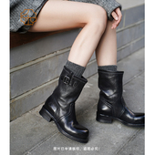 拍大 2889 妍妍专享 正码 马皮靴 跟高3.5cm 半码 653 拍