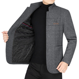 8062023秋季新款男士大码休闲毛呢西服外套P115，男装毛呢大衣，星座1615
