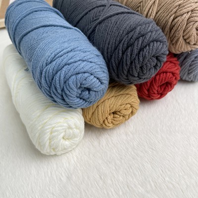 围巾手工DIY毛线1团编织情人棉材料包情侣自制礼物送男友女友