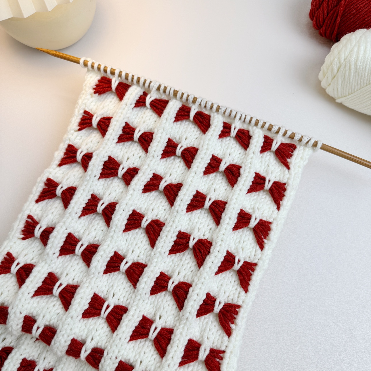 蝴蝶结围巾手工DIY毛线编织情人棉材料包情侣自制礼物送男友女友