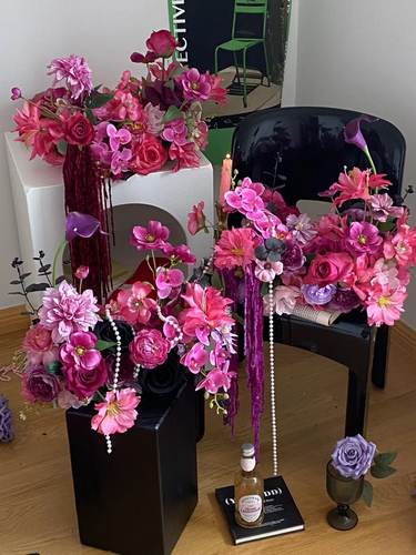 原创婚房餐桌原创高品质仿真花