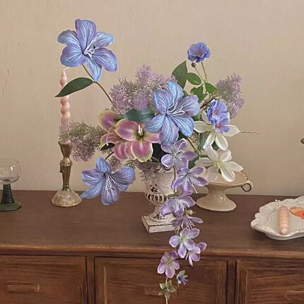 原创正品高质感法式复古仿真花成品花束插花家居软装mimiflower