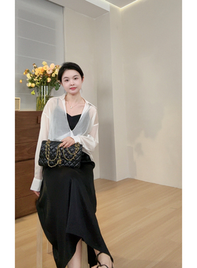 muzi “仙仙小衫”莱赛尔天丝超轻薄透气设计感气质防晒衬衫女