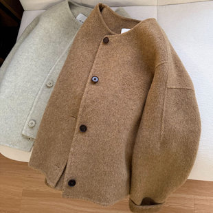 精致高级感全手工双面呢大衣 进口澳洲绵羊毛 muzi 心动大衣