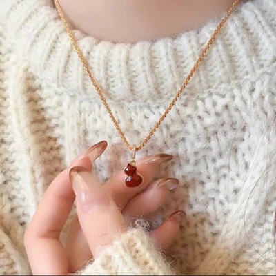 2025爆款福禄双全吊坠毛衣链