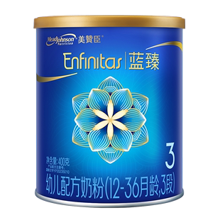 美赞臣第3代蓝臻乳铁蛋白婴幼儿配方奶粉1 1罐 3岁3段400g