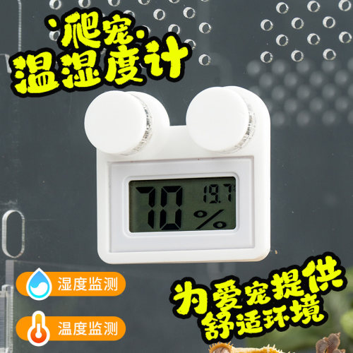 酷克宠物磁吸悬浮小熊迷你温度计