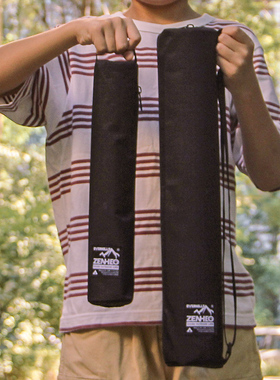 户外装备长条桶形收纳袋 简易地钉包蚊香收纳包画布油画杂物收纳