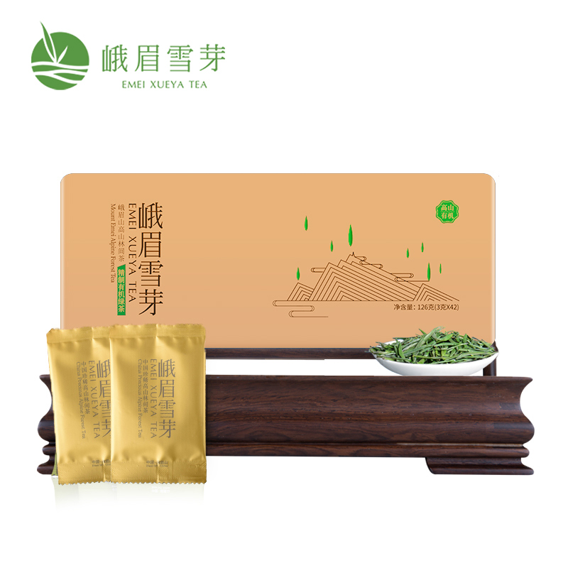 峨眉雪芽精制有机绿茶