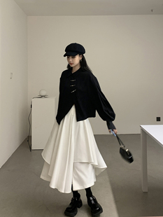 山本耀司不规则衬衫女设计感小众复古别致上衣山本暗黑风长袖衬衣