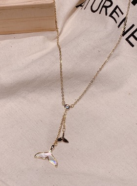 海豚尾人鱼姬高级感新款潮项链