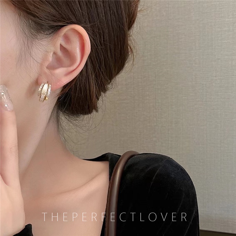 耳钉贝壳天然设计感女高级感