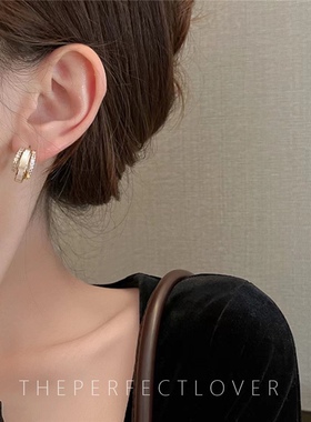 天然轻奢小众贝壳耳钉女气质ins925纯银耳环高级感时尚设计感耳饰