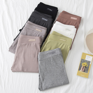 子弹力显瘦灰色紧身秋裤 莫代尔打底裤 加绒裤 高腰大码 女外穿春秋款