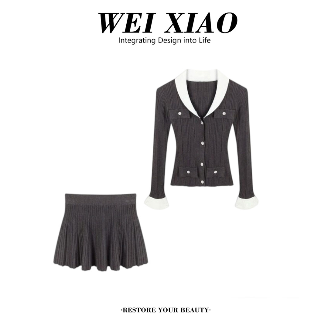 画报麻豆 显瘦套装洋气女休闲风时尚气质减龄修身氛围感两件套装