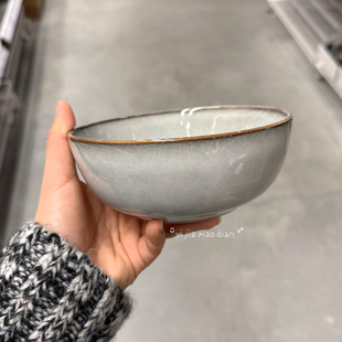 宜家正品 实用又耐看 格拉德里 日式宽口吃饭大碗粥碗 甜水浅碗