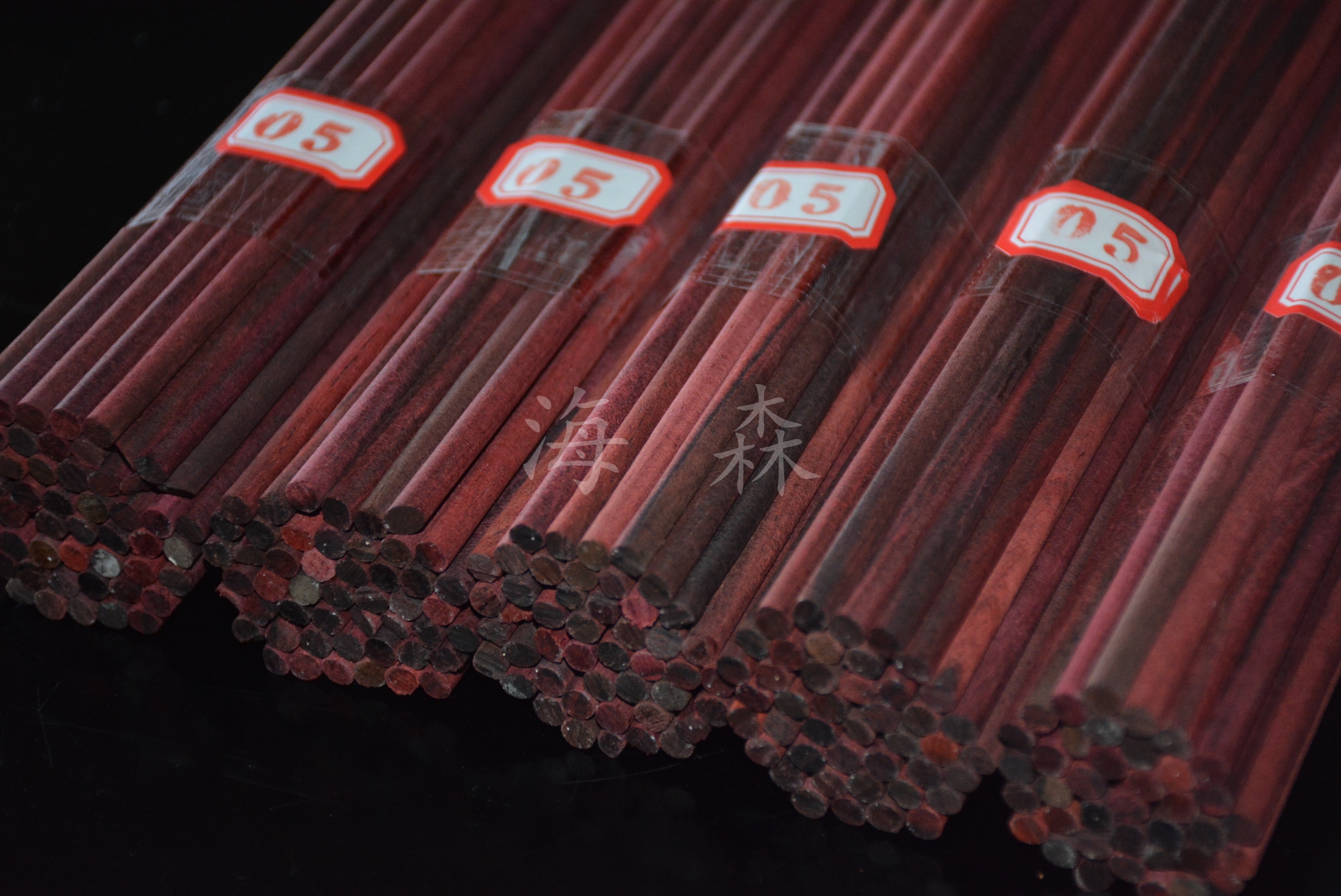 大叶紫檀直径5mm/6mm圆签圆木条