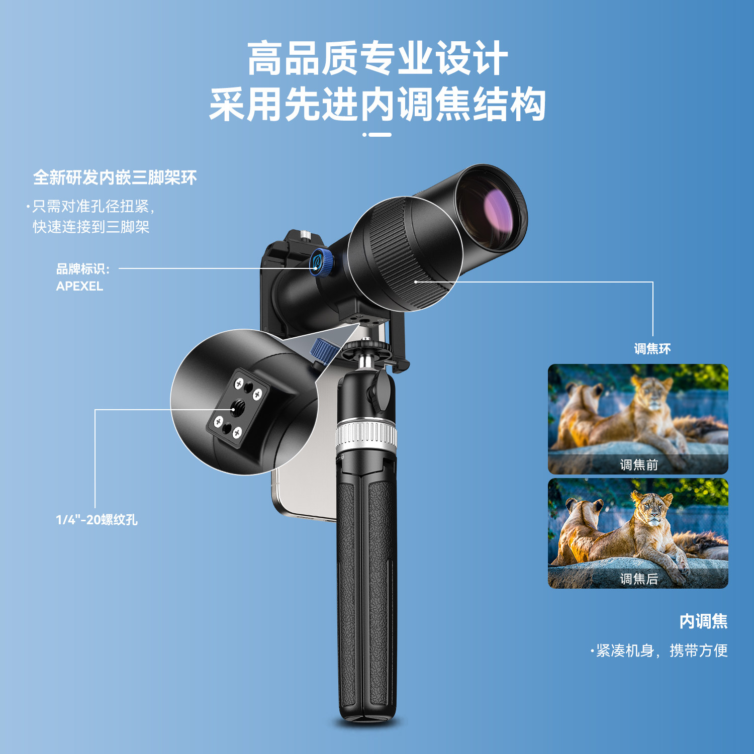2024手机30倍长焦镜头演唱会拍摄神器变焦外置望远镜单简高清拍照