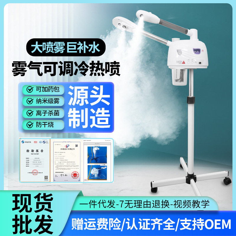 蒸脸仪双管冷热喷雾机美容专用家用冷热双喷面部保湿补水蒸脸仪