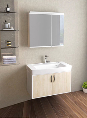 TOTO浴室柜陶瓷一体盆组合式LBDA090/LBEA090卫生间落地式洗漱台