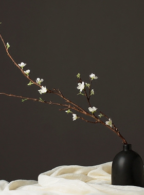 仿真桃花家居装饰落地假花客厅餐桌桌面插花花艺摆设干枝怀曼系列