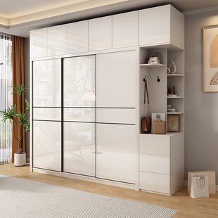 馨佰利衣柜家用卧室推拉门衣橱现代简约经济型大空间储物移门衣柜