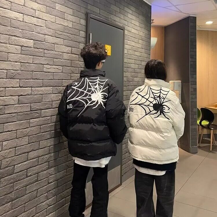 【280】25立领棉衣蜘蛛印花棉服A079-8831-P78,男装棉衣,电商A079