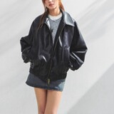 【5】夹克休闲双拉链皮衣男女秋季新款A079-6101-P67，男装夹克，电商A079
