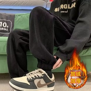 K107加绒 A079 5加绒加厚宽松束脚休闲长裤 P30 235