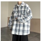 【网图4】格子长袖衬衫男女春秋季A079-7002-P36，男装衬衫，电商A079