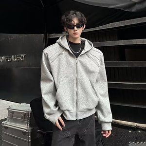 【网23】日系简约开衫连帽卫衣A079-704-P59,男装卫衣,电商A079