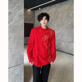 [001]男衣服立领中山装金竹刺绣礼服西装外套A079-XZ331-P69，男装西服套装，电商A079