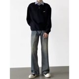 【网59】拼接假两件卫衣男秋冬2025新款宽松百搭A079-629-P42，男装卫衣，电商A079