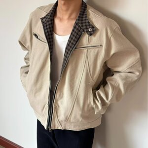 [001]假两件外套男士新款翻领工装夹克A079-JK2101-P75图片