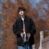 【网26】25拉链翻领飞行员夹克男女搭休闲外套A079-692-P60，男装夹克，电商A079