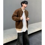 【2】假两件针织衫毛衣男开衫外套复古拼A079-MY189-P60，男装针织衫/毛衣，电商A079