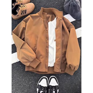 [001]立领夹克男款秋冬潮牌痞帅短款外套棒球服 A079-M423-P53图片