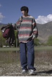 毛衫男2025冬新款撞色条纹针织衫宽松情侣装A079-MY236-P66，男装针织衫/毛衣，电商A079