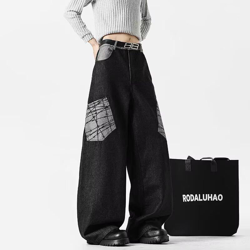 【96】5时尚牛仔裤日系流行简约百搭A079-K8390-P49，男装牛仔裤，电商A079