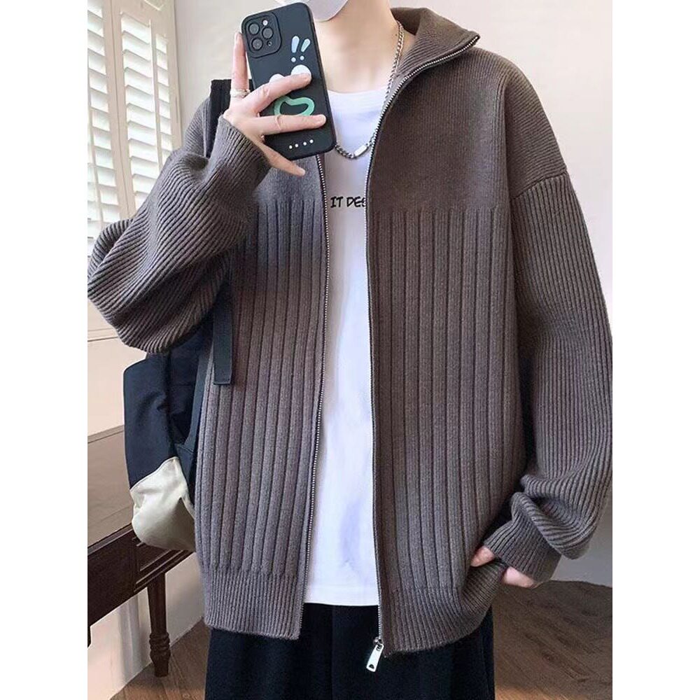 【网2】YM183半高领针织开衫毛衣A079-YM183-P63,男装针织衫/毛衣,电商A079