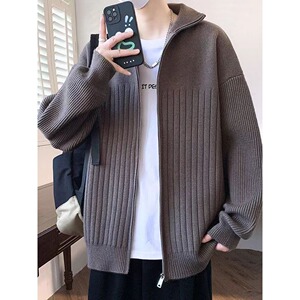 【网2】YM183半高领针织开衫毛衣A079-YM183-P63图片