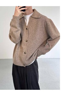 【网59】25翻领针织衫早秋新款上衣潮长袖秋冬A079-874-P54图片