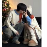 【网2】手工圆领毛衣情侣款A079-YM125-P48，男装针织衫/毛衣，电商A079