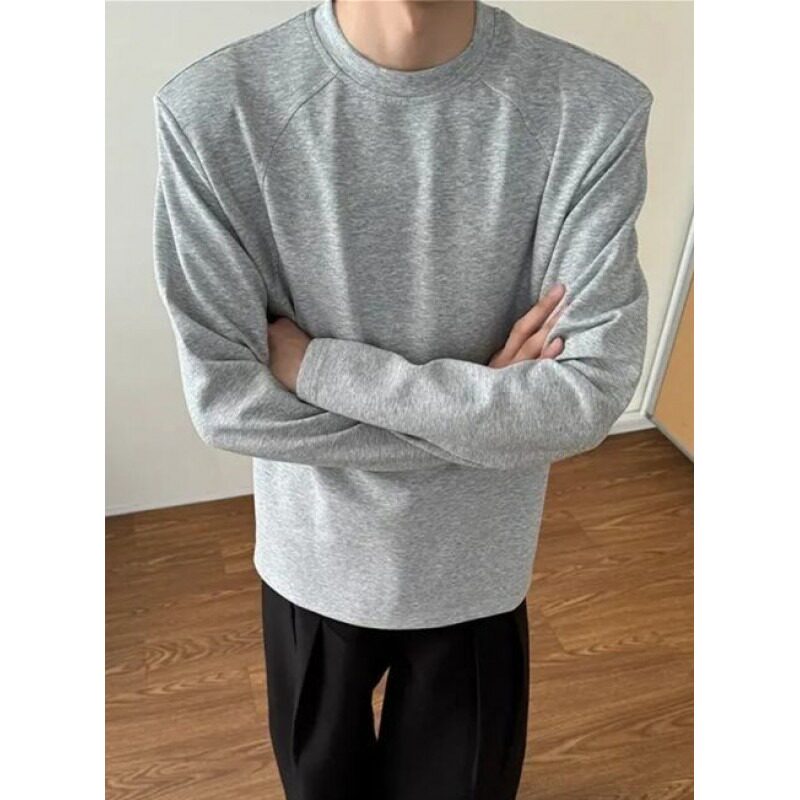 【003】长袖T恤男正肩卫衣cleanfit内搭打底衫A079-X86-P30，男装T恤，电商A079