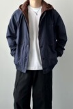 【176】秋季新款假两件拼接牛仔夹克男女休闲百搭A079-W153-P75，男装夹克，电商A079