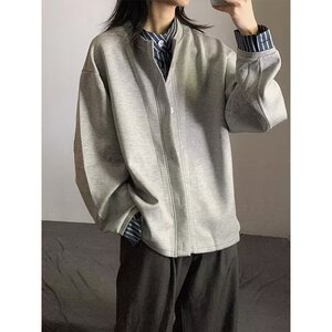 【176】纯色立领卫衣春秋男女情侣拉链衫外套A079-WY166-P45