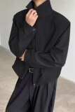 【网95】2025黑色短款夹克外套男春秋款A079-XZ412-P64，男装夹克，电商A079
