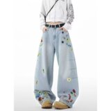 【网36】秋冬新款宽松显瘦百搭直筒阔腿拖地裤潮A079-6637-48，男装休闲裤，电商A079